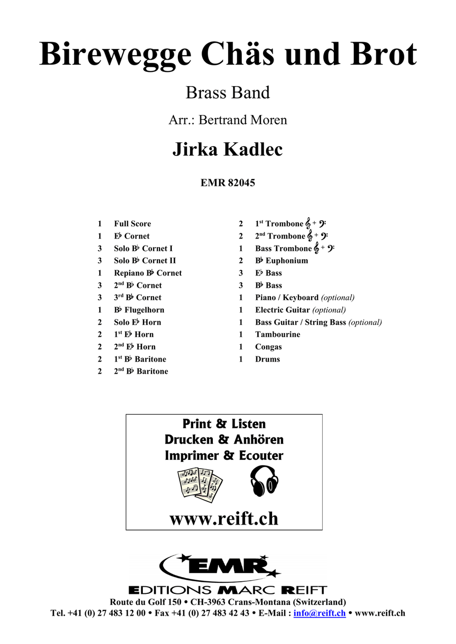 Birewegge Chäs und Brot Birewegge Chäs und Brot Brass Band scores gallery preview page 2