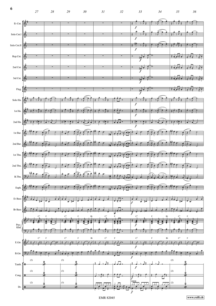 Birewegge Chäs und Brot Birewegge Chäs und Brot Brass Band scores gallery preview page 7