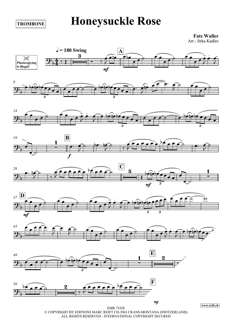 Honeysuckle Rose Honeysuckle Rose Piano Accompaniment scores gallery preview page 3
