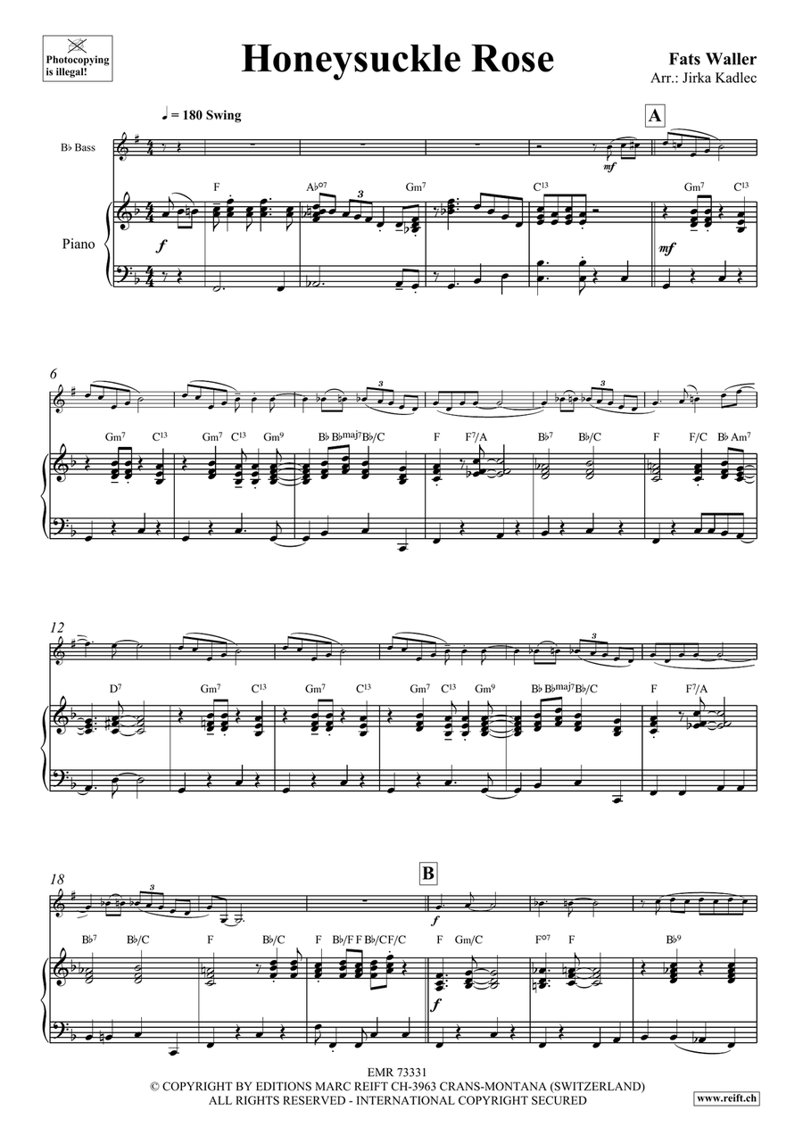 Honeysuckle Rose Honeysuckle Rose Voice Solo scores gallery preview page 4