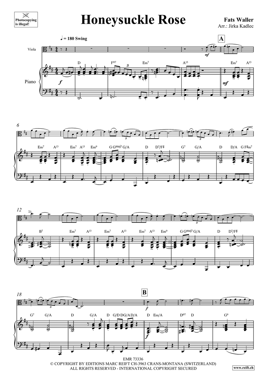 Honeysuckle Rose Honeysuckle Rose Piano Accompaniment scores gallery preview page 4