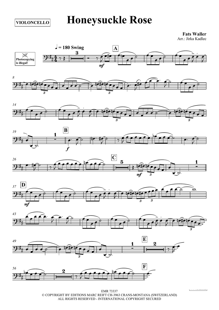 Honeysuckle Rose Honeysuckle Rose Piano Accompaniment scores gallery preview page 3