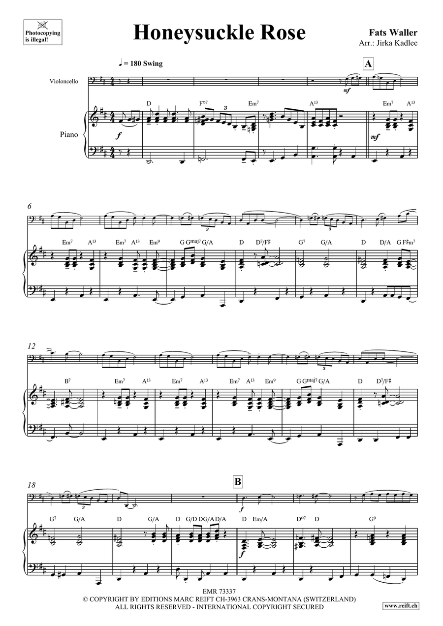 Honeysuckle Rose Honeysuckle Rose Piano Accompaniment scores gallery preview page 4