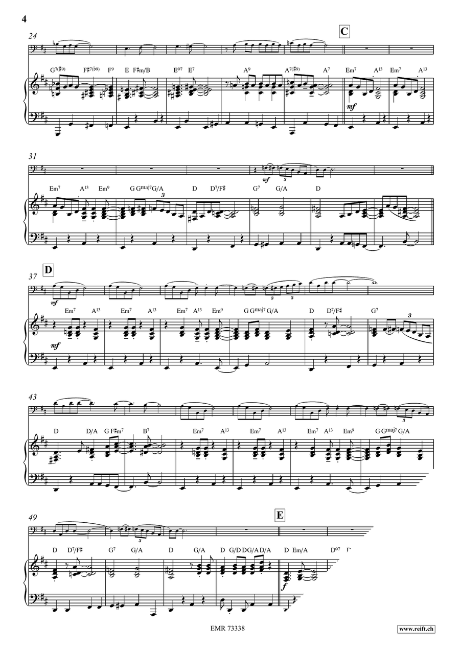 Honeysuckle Rose Honeysuckle Rose Double Bass scores gallery preview page 5