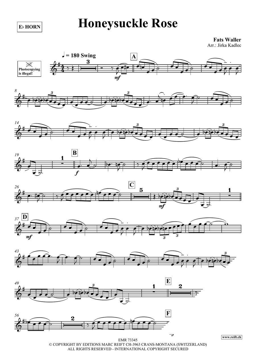 Honeysuckle Rose Honeysuckle Rose Horn scores gallery preview page 3