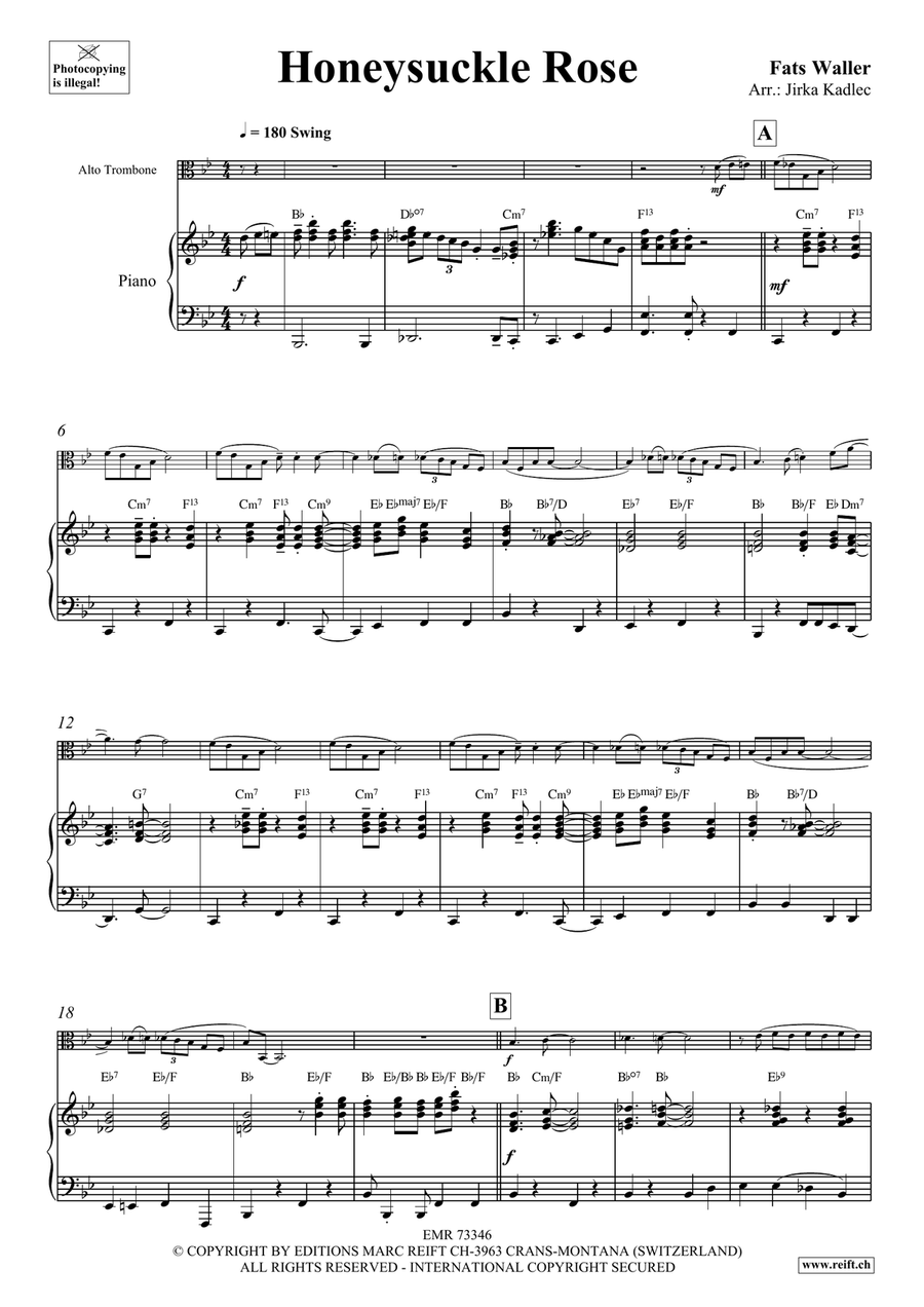 Honeysuckle Rose Honeysuckle Rose Piano Accompaniment scores gallery preview page 4