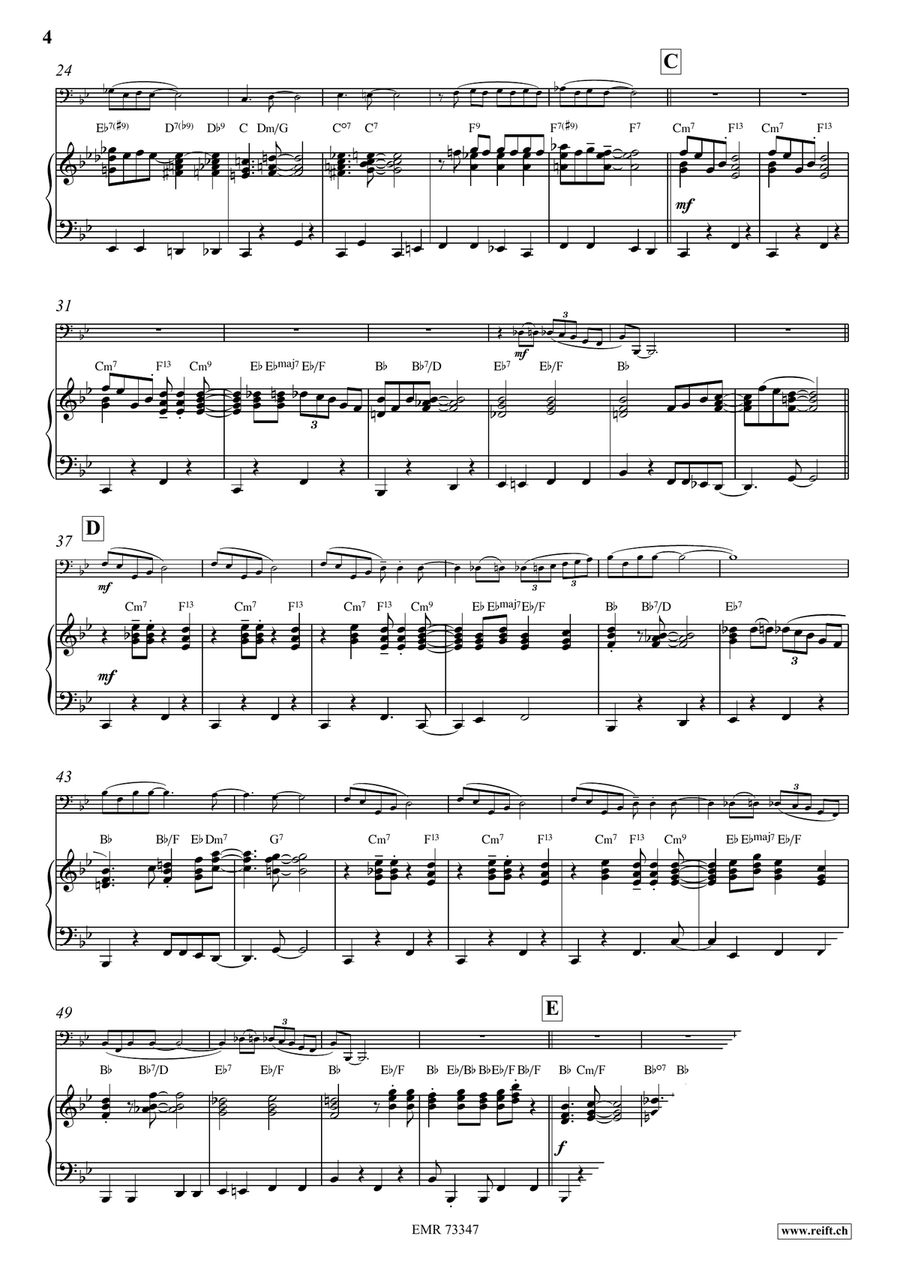 Honeysuckle Rose Honeysuckle Rose Bass Trombone scores gallery preview page 5