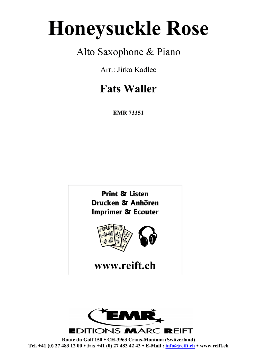 Honeysuckle Rose Honeysuckle Rose Alto Saxophone scores gallery preview page 2