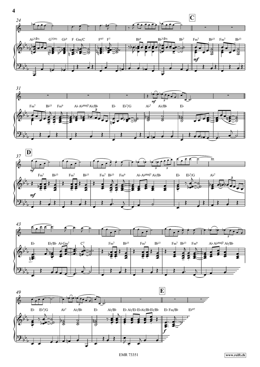 Honeysuckle Rose Honeysuckle Rose Alto Saxophone scores gallery preview page 5