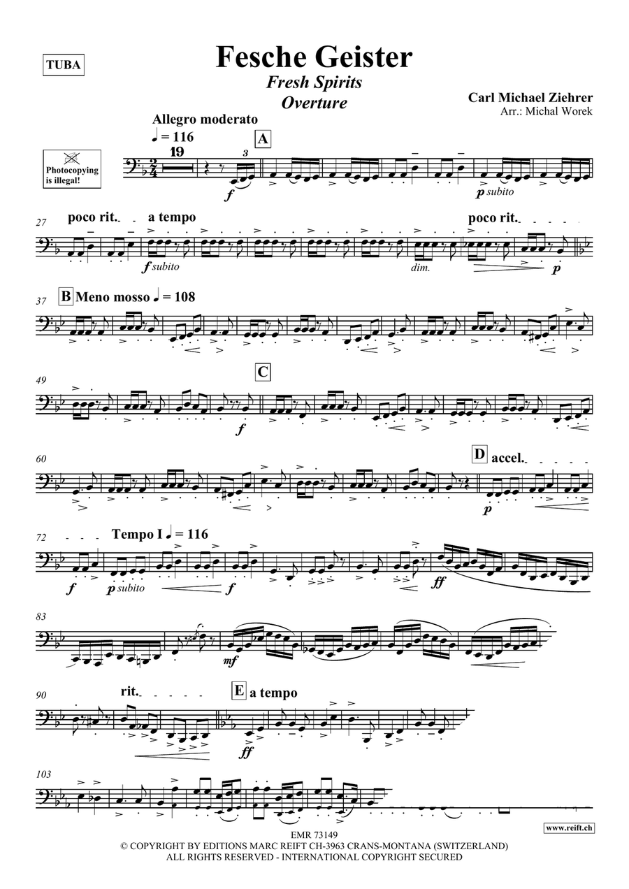 Fesche Geister Fesche Geister Tuba scores gallery preview page 3
