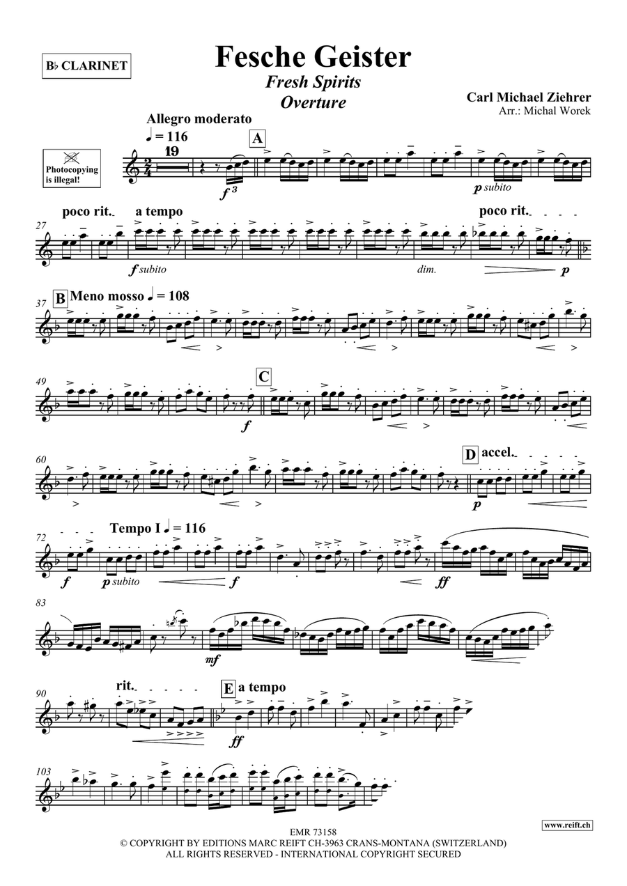Fesche Geister Fesche Geister Clarinet Solo scores gallery preview page 3