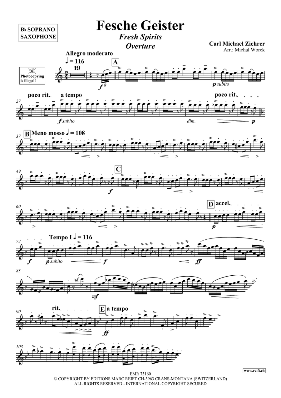 Fesche Geister Fesche Geister Soprano Saxophone scores gallery preview page 3