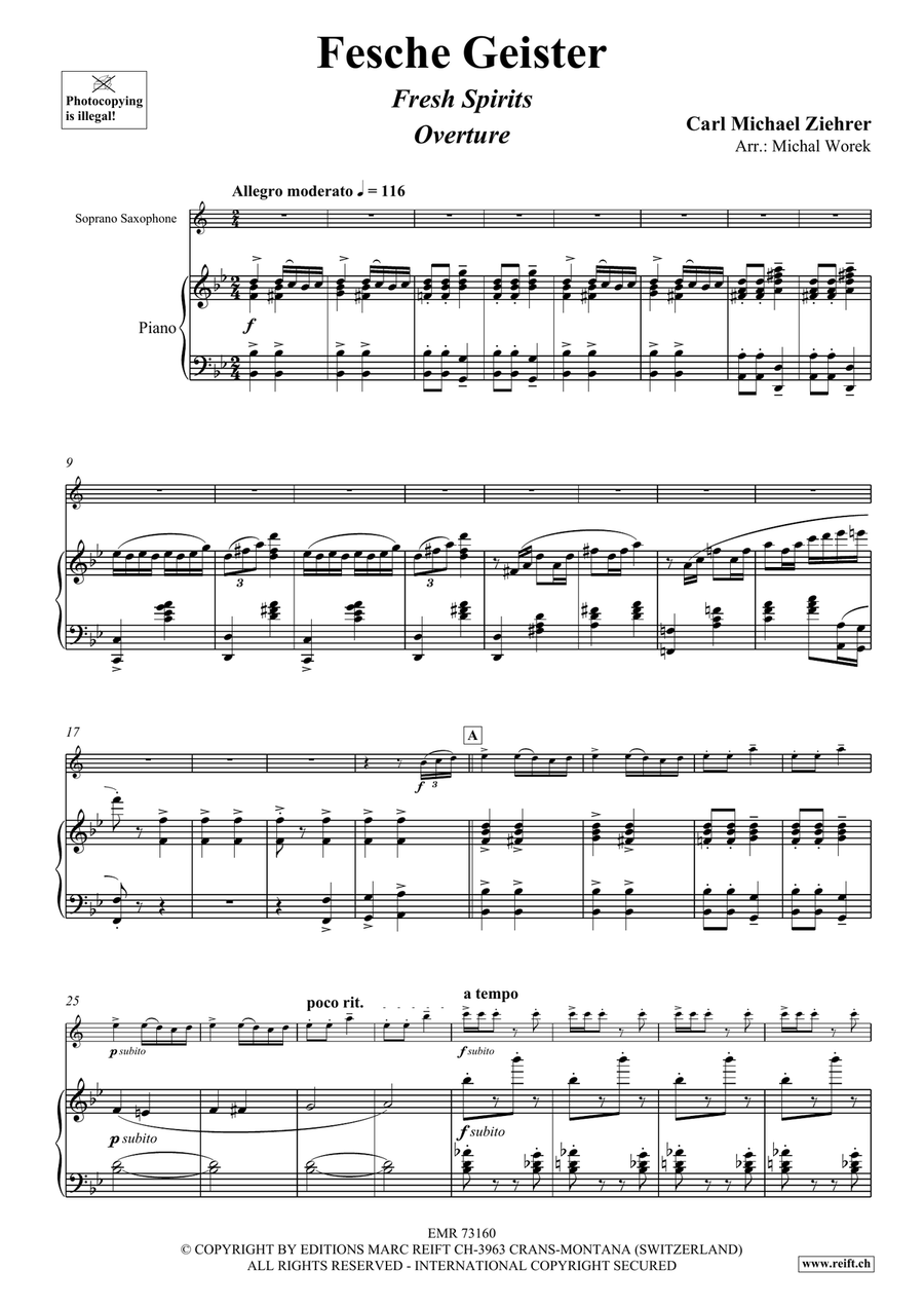 Fesche Geister Fesche Geister Soprano Saxophone scores gallery preview page 4