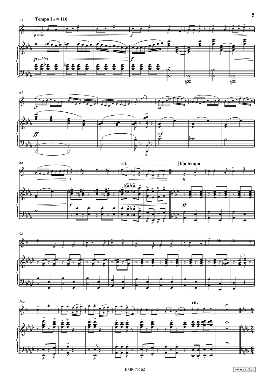 Fesche Geister Fesche Geister Baritone Saxophone scores gallery preview page 6