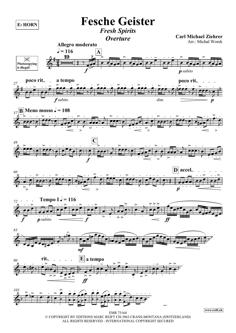 Fesche Geister Fesche Geister Horn scores gallery preview page 3