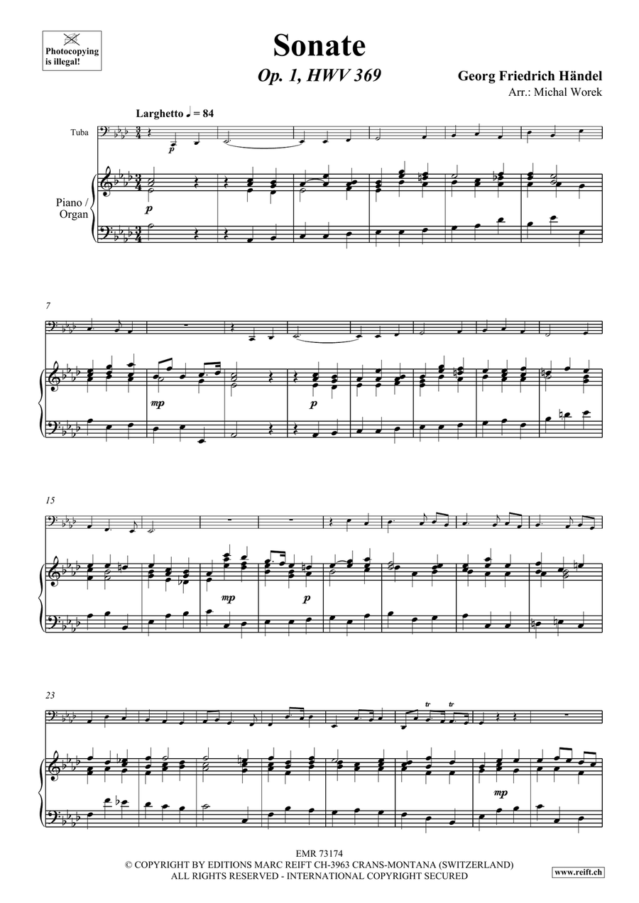 Sonate Sonate Tuba scores gallery preview page 4