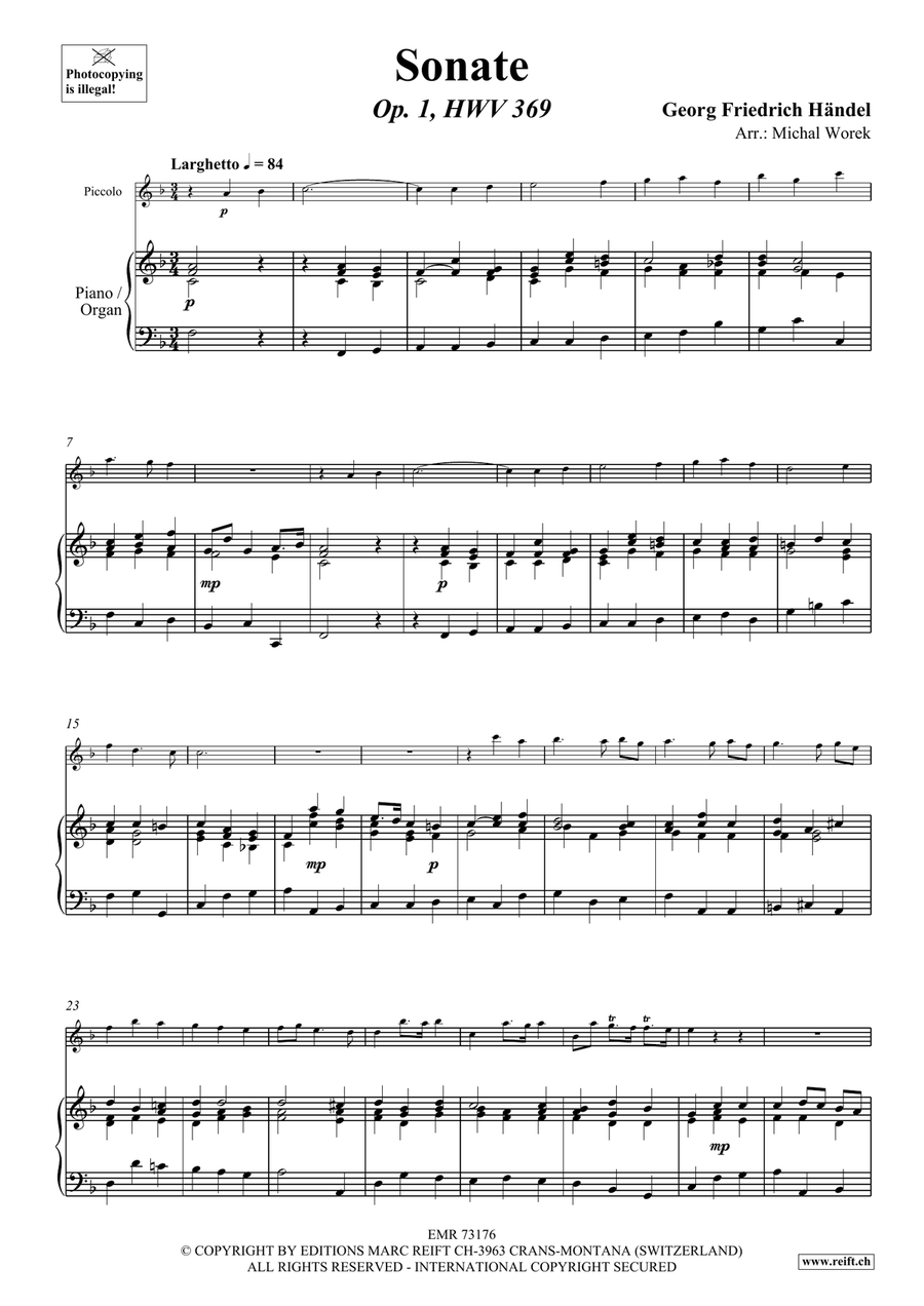 Sonate Sonate Piccolo scores gallery preview page 4