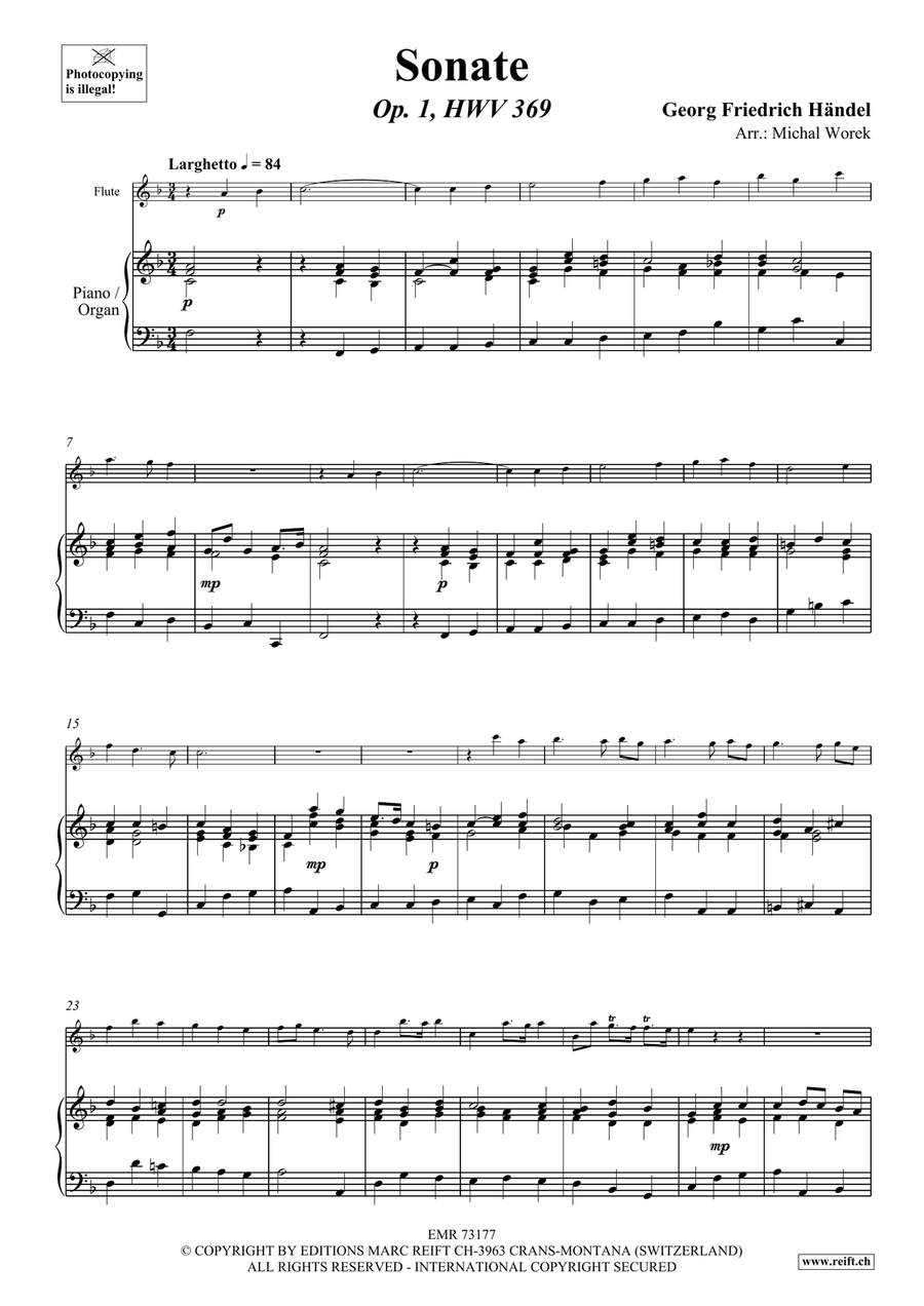 Sonate Sonate Flute Solo scores gallery preview page 4