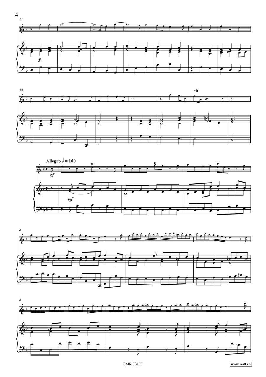 Sonate Sonate Flute Solo scores gallery preview page 5