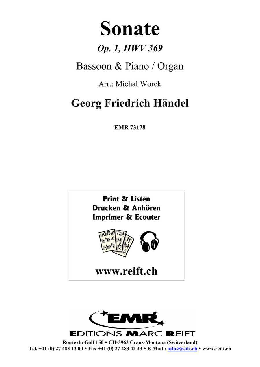 Sonate Sonate Bassoon Solo scores gallery preview page 2