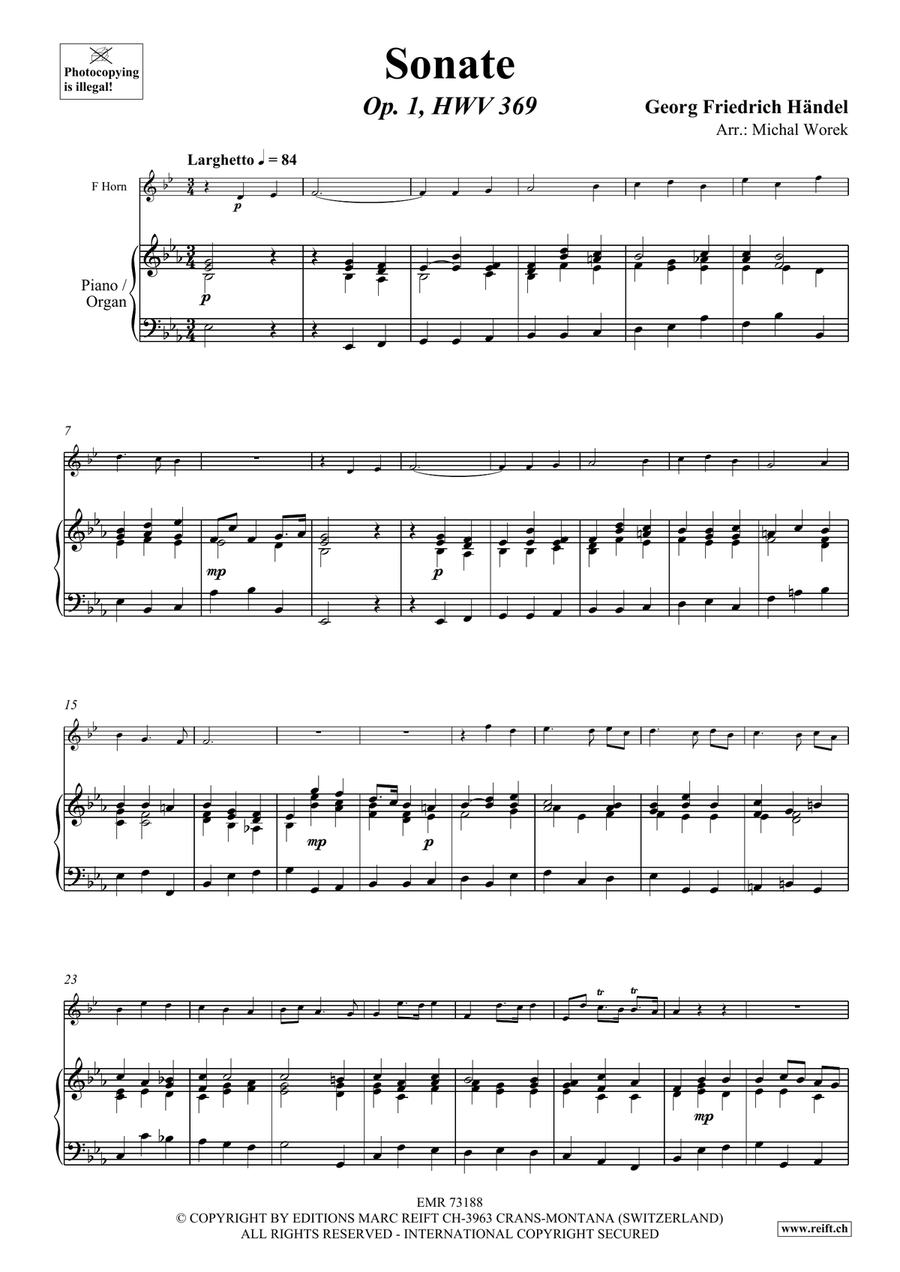Sonate Sonate Horn scores gallery preview page 4