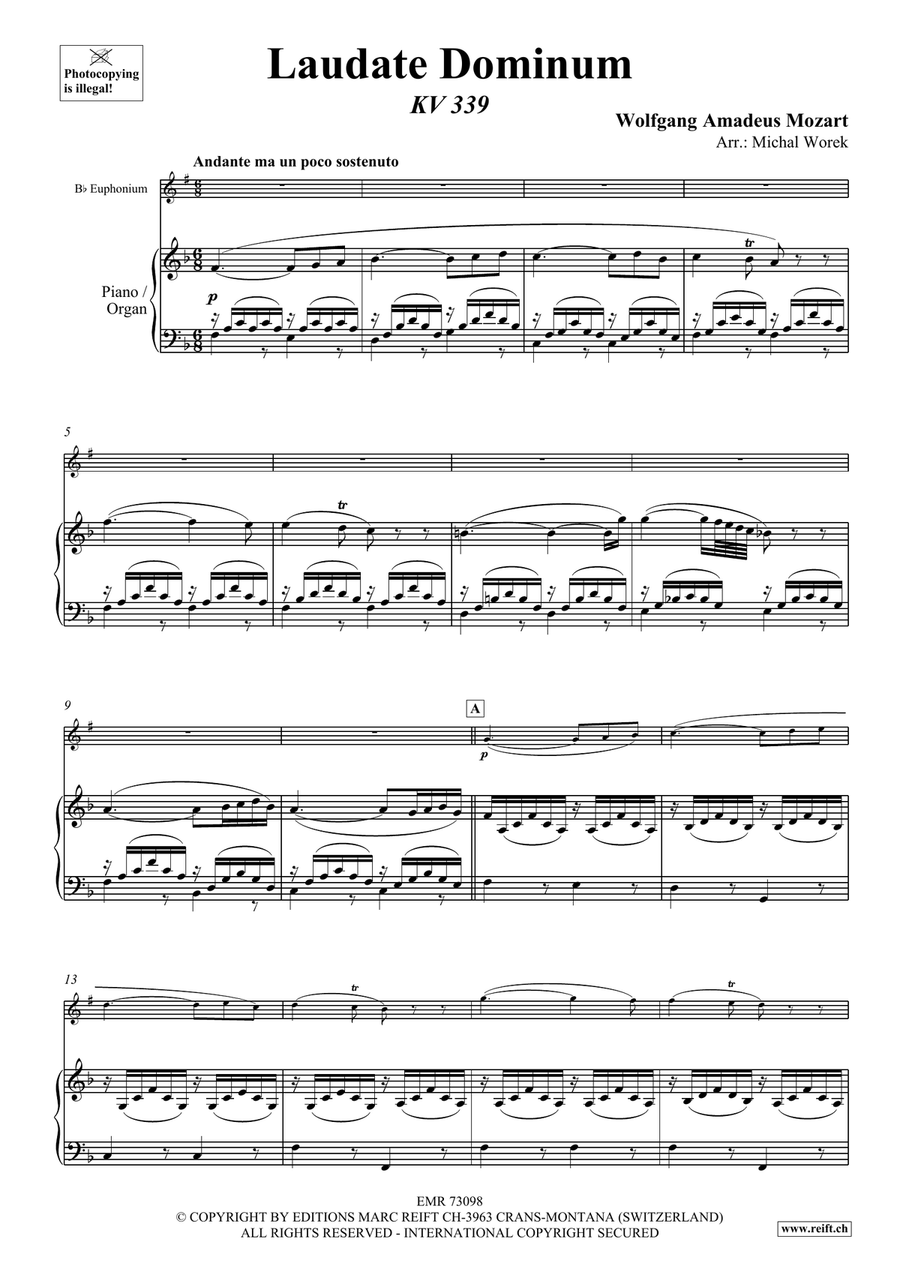 Laudate Dominum Laudate Dominum Euphonium scores gallery preview page 3