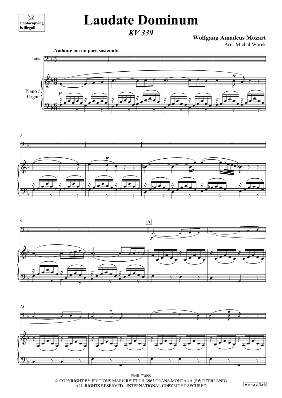 Laudate Dominum Laudate Dominum Tuba scores gallery preview page 3