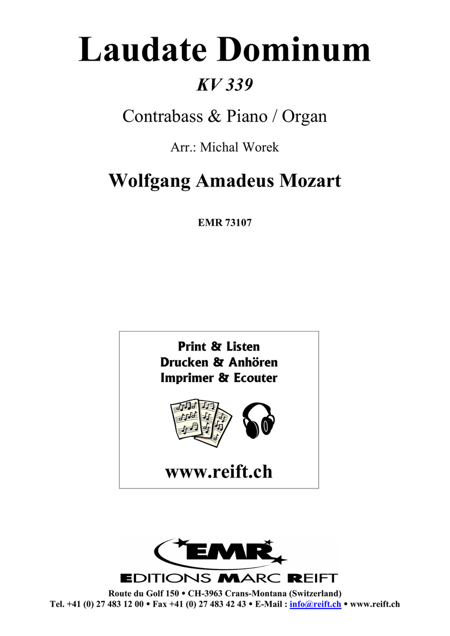 Laudate Dominum Laudate Dominum Double Bass scores gallery preview page 2