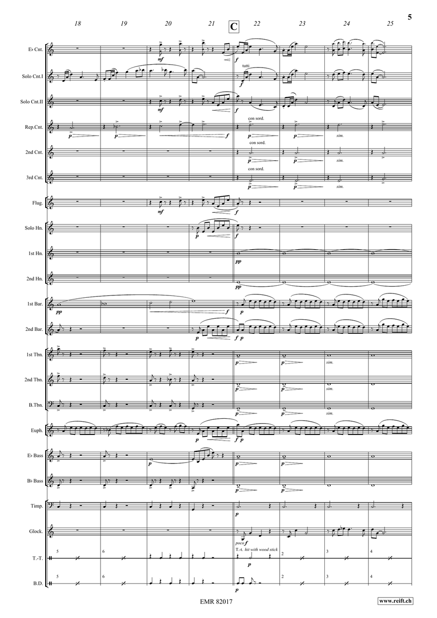 Young Sherlock Holmes by Bruce Broughton Brass Band - Sheet Music page 6