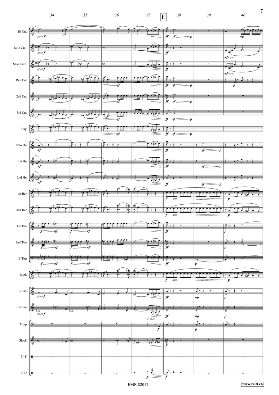Young Sherlock Holmes by Bruce Broughton Brass Band - Sheet Music page 8