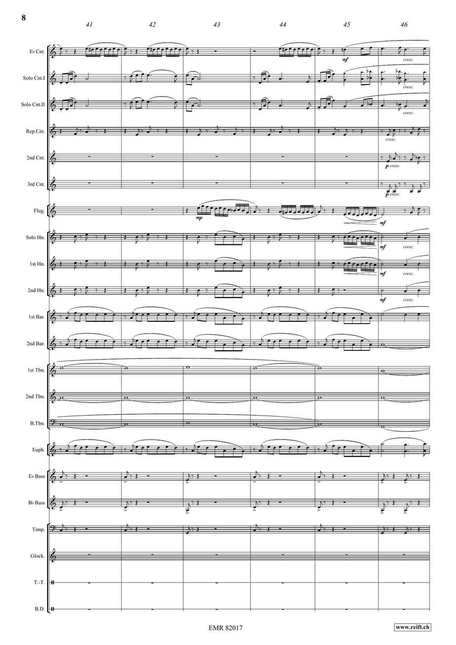 Young Sherlock Holmes by Bruce Broughton Brass Band - Sheet Music page 9