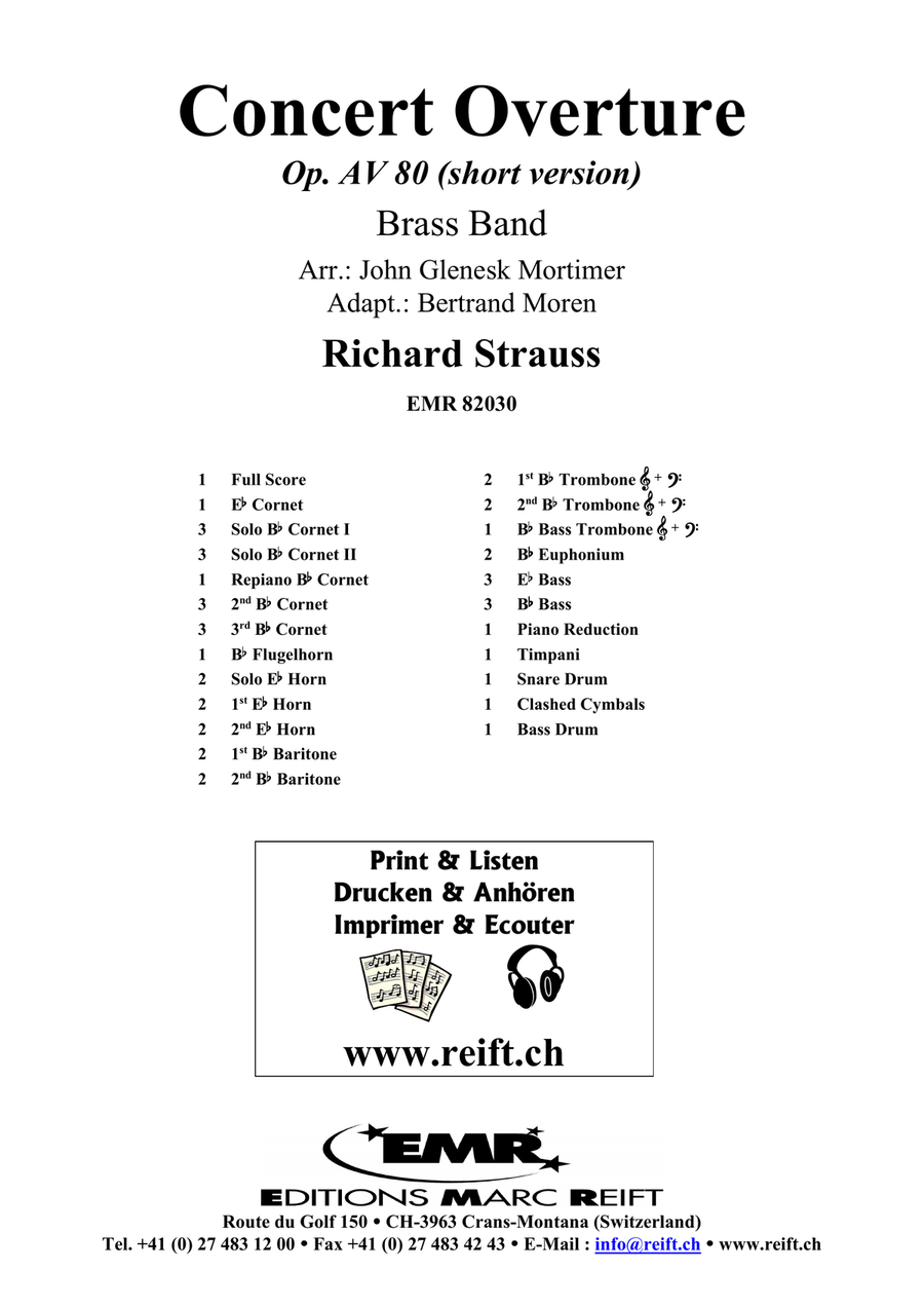 Concert Overture Concert Overture Brass Band scores gallery preview page 2
