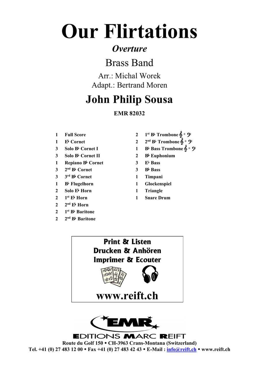 Our Flirtations by John Philip Sousa Brass Band - Sheet Music page 2