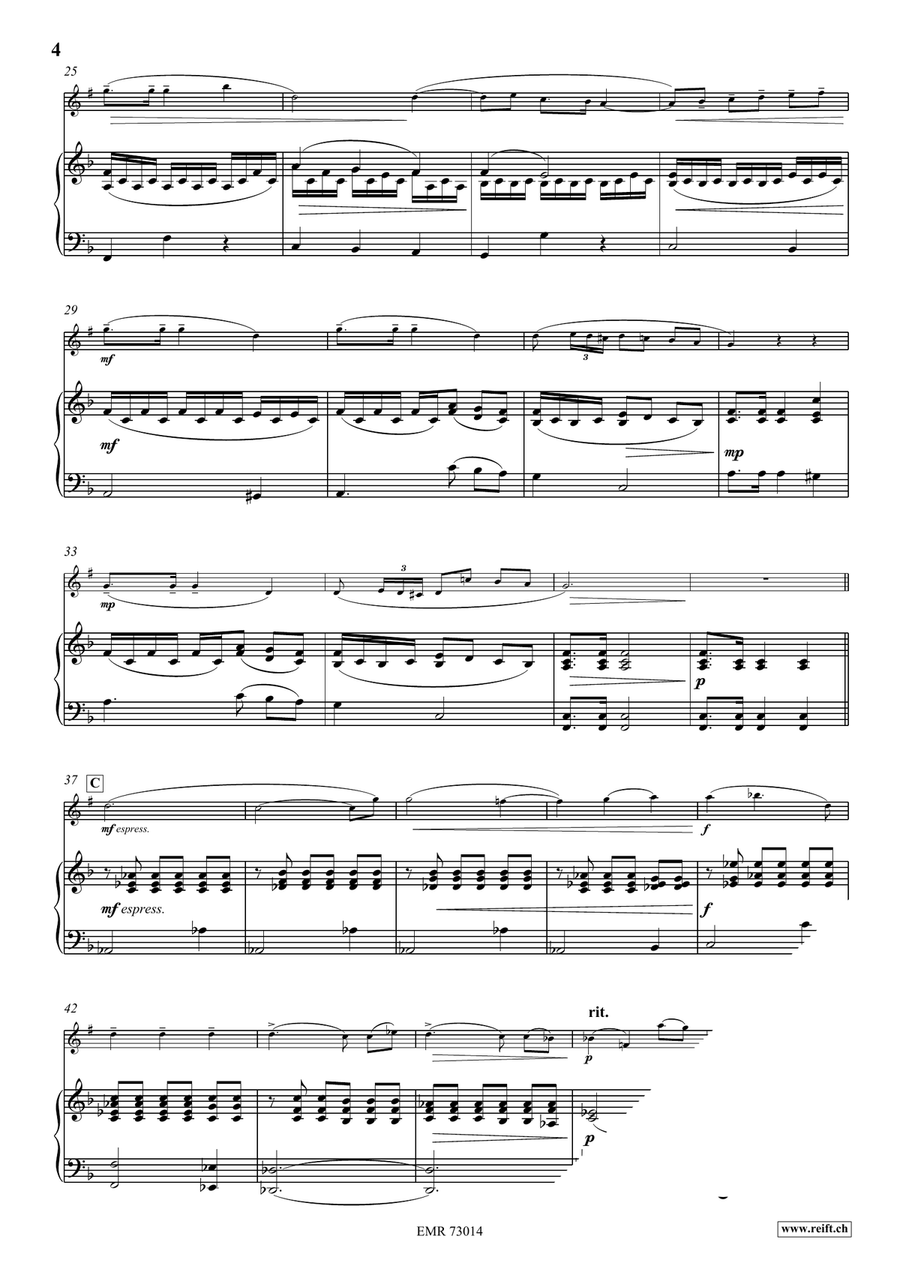 Adagio by Max Bruch Soprano Saxophone - Sheet Music page 4