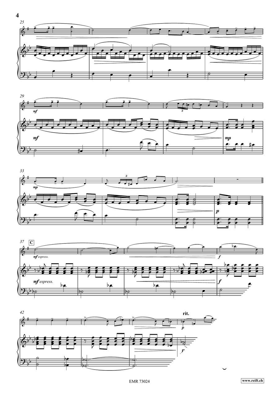 Adagio by Max Bruch Alto Saxophone - Sheet Music page 4