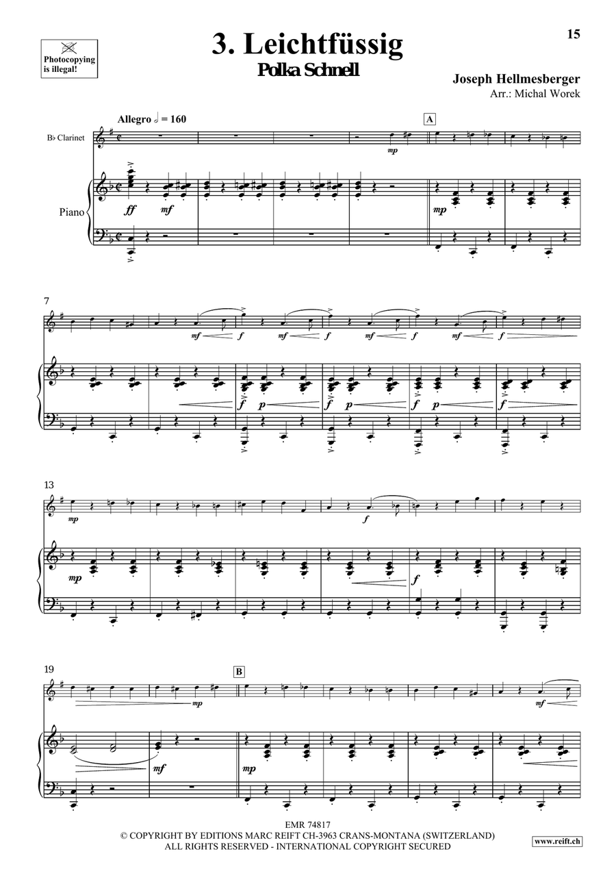 The Charm Of Vienna Volume 2 Clarinet Solo scores gallery preview page 8