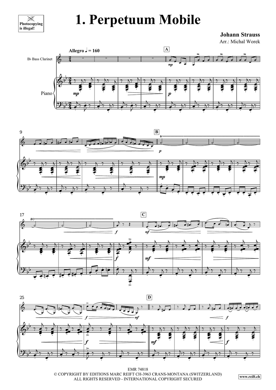 The Charm Of Vienna Volume 2 Bass Clarinet scores gallery preview page 4