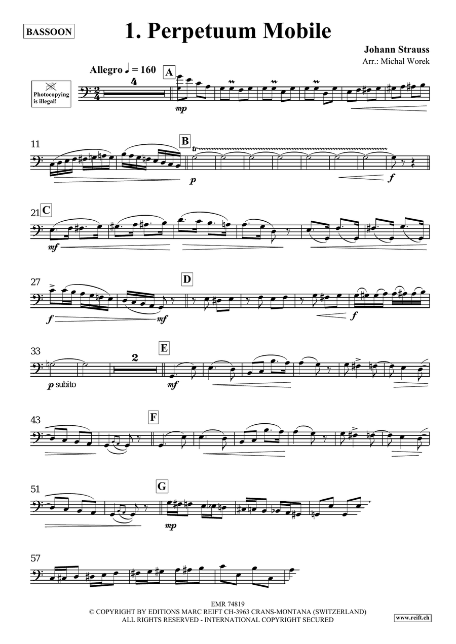 The Charm Of Vienna Volume 2 Bassoon Solo scores gallery preview page 3
