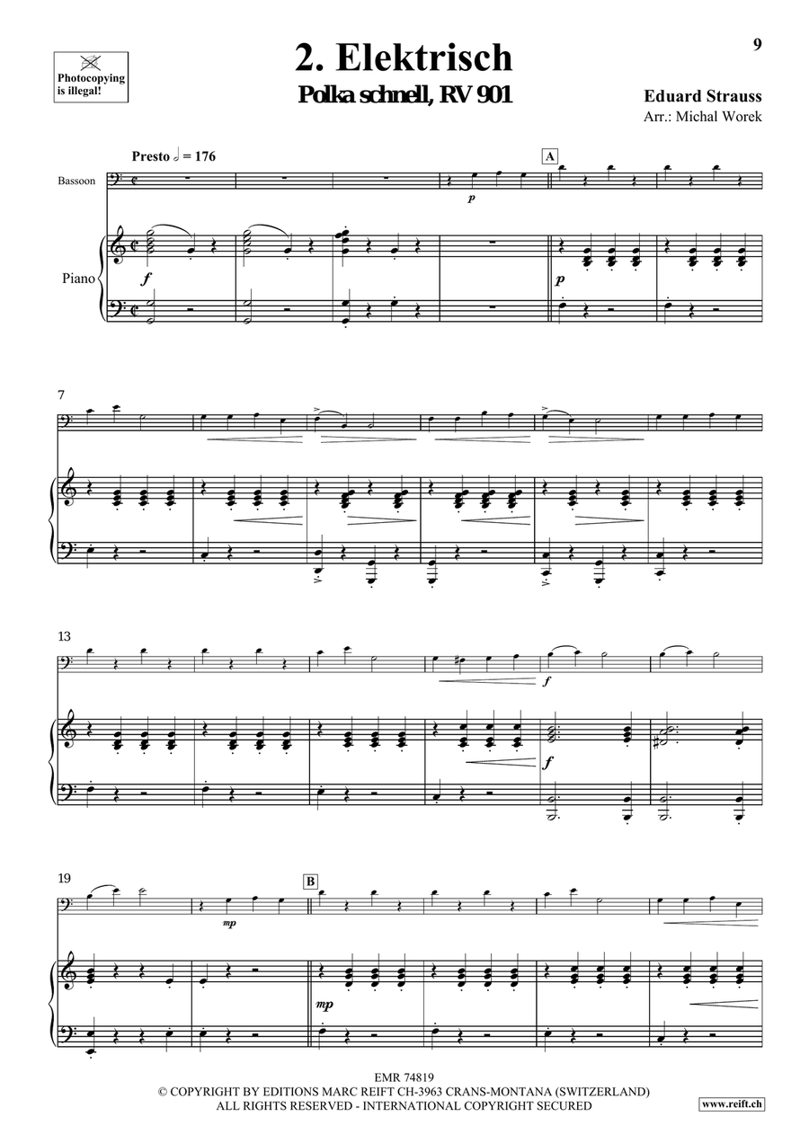 The Charm Of Vienna Volume 2 Bassoon Solo scores gallery preview page 6