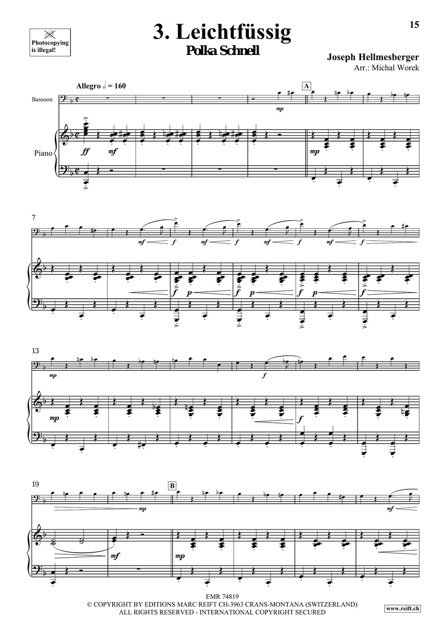 The Charm Of Vienna Volume 2 Bassoon Solo scores gallery preview page 8