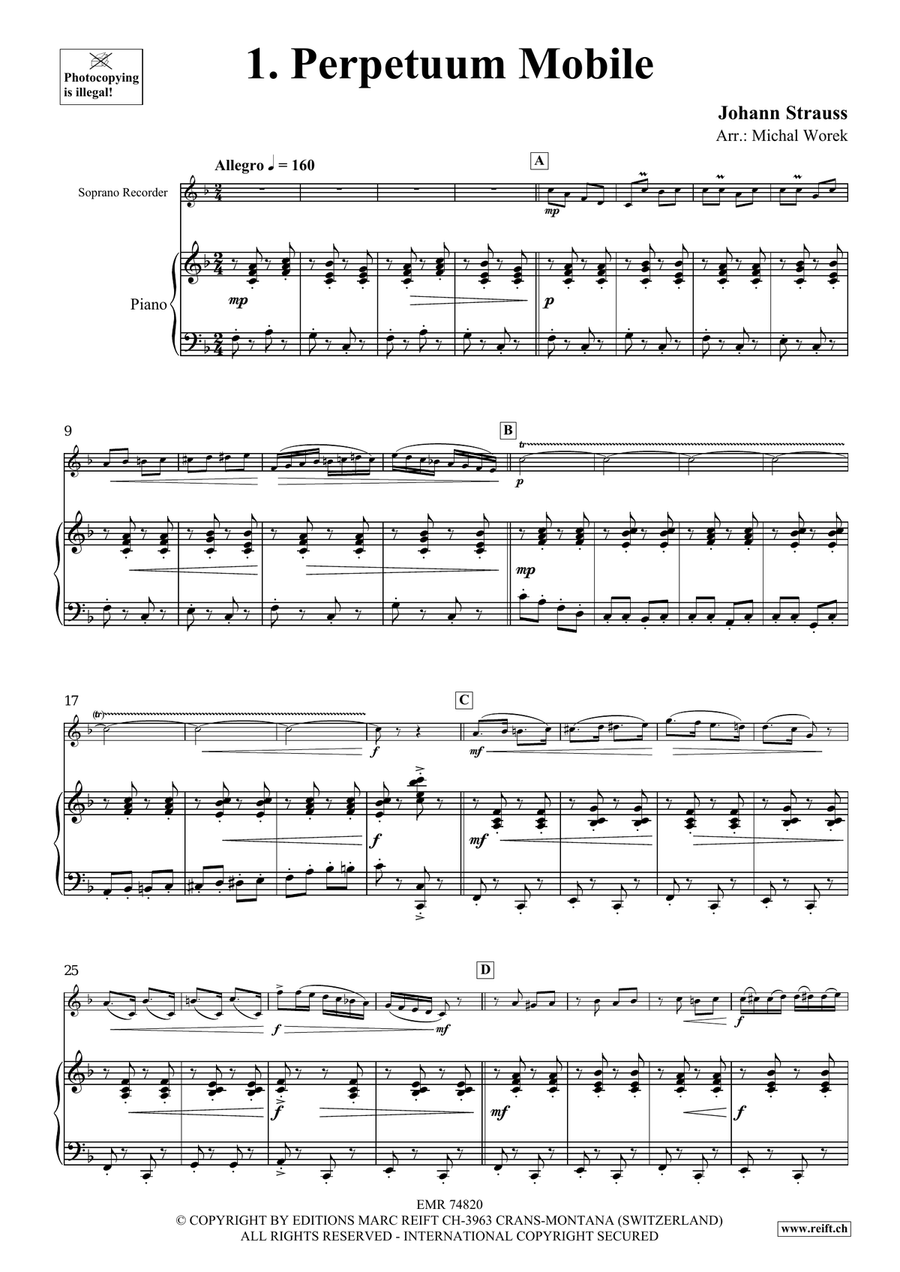 The Charm Of Vienna Volume 2 Soprano Recorder scores gallery preview page 4