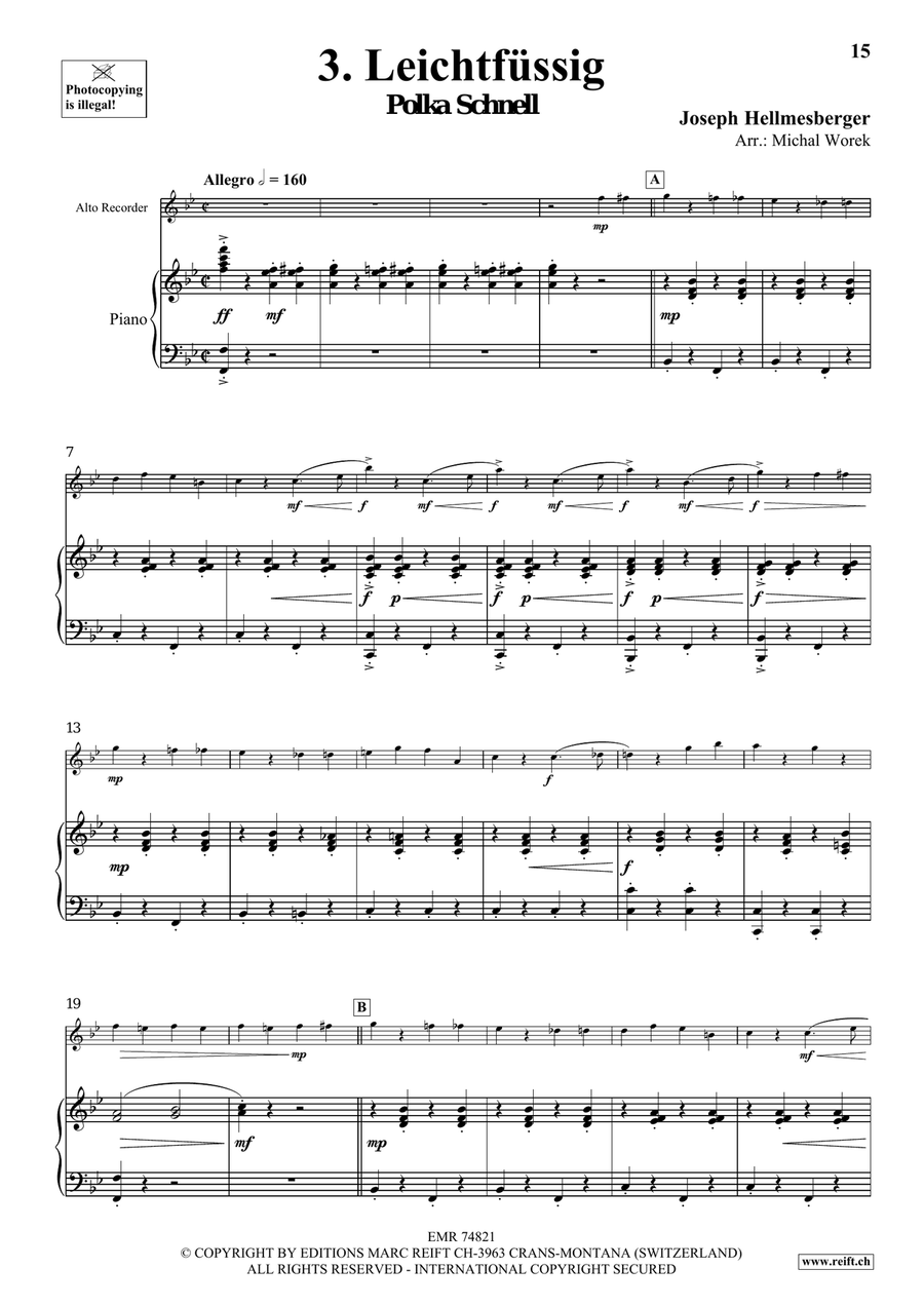 The Charm Of Vienna Volume 2 Alto Recorder scores gallery preview page 8