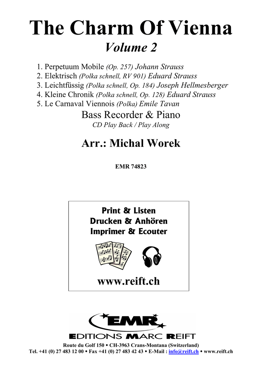 The Charm Of Vienna Volume 2 Bass Recorder scores gallery preview page 2