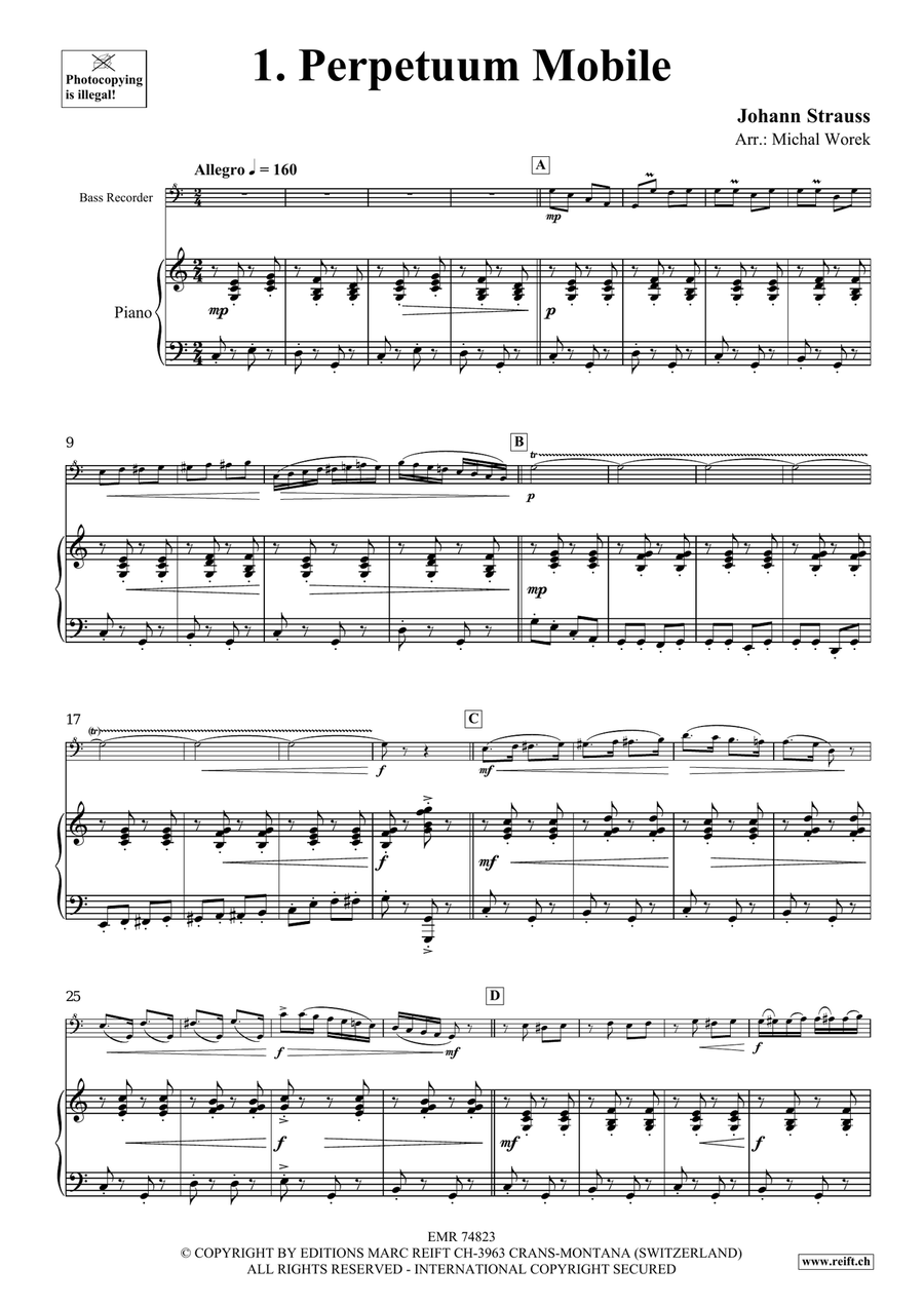 The Charm Of Vienna Volume 2 Bass Recorder scores gallery preview page 4