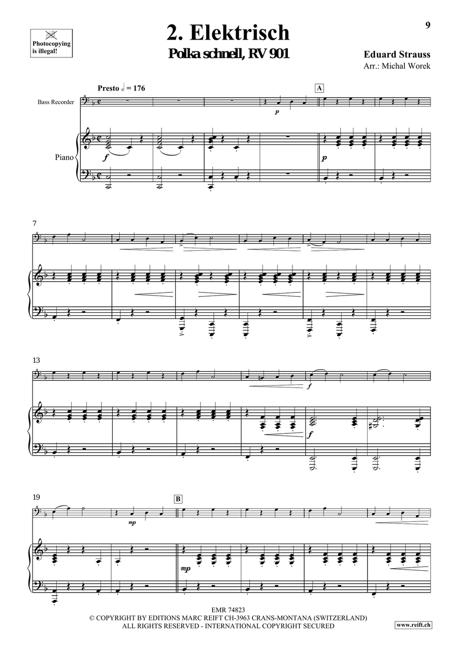 The Charm Of Vienna Volume 2 Bass Recorder scores gallery preview page 6