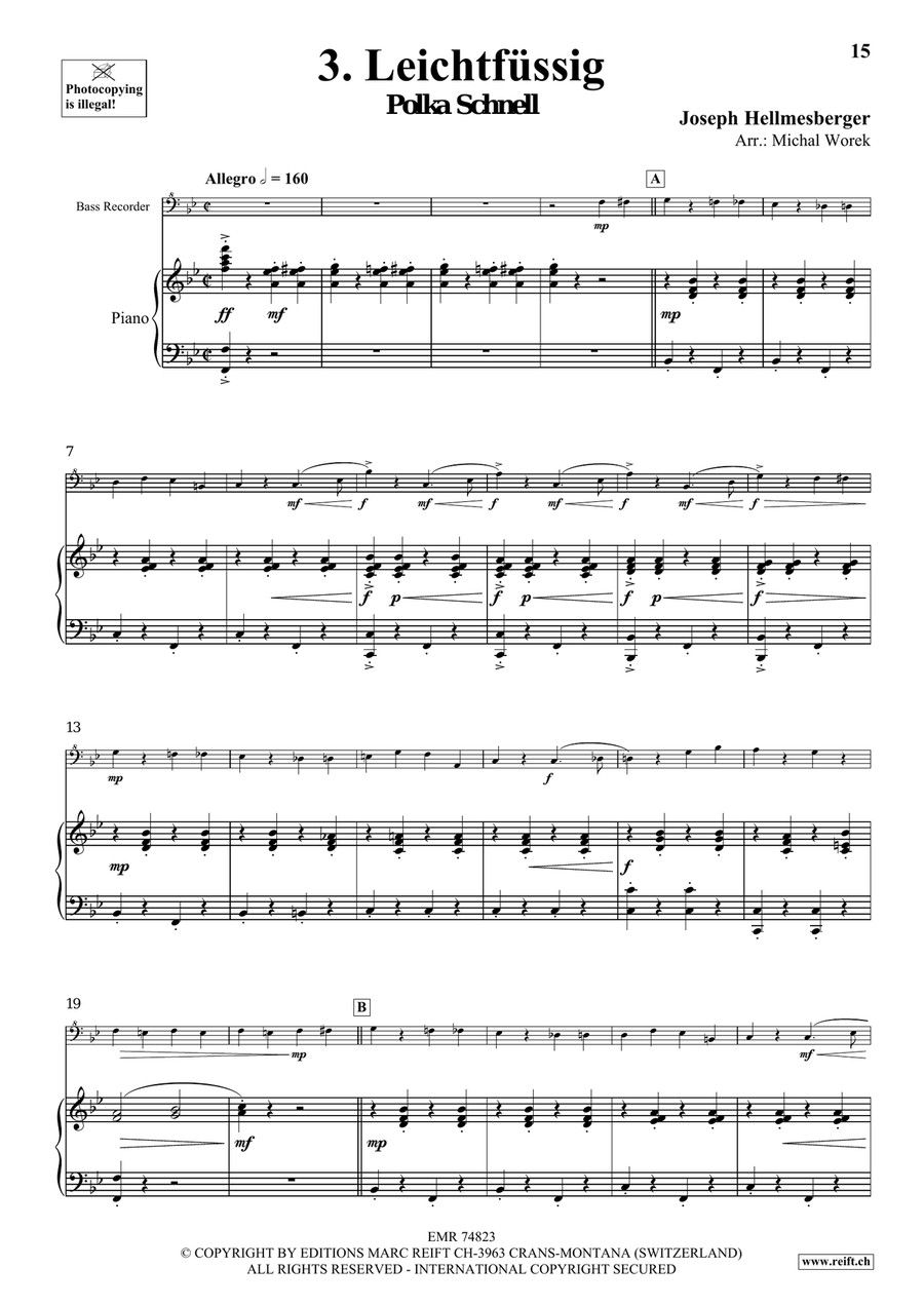The Charm Of Vienna Volume 2 Bass Recorder scores gallery preview page 8
