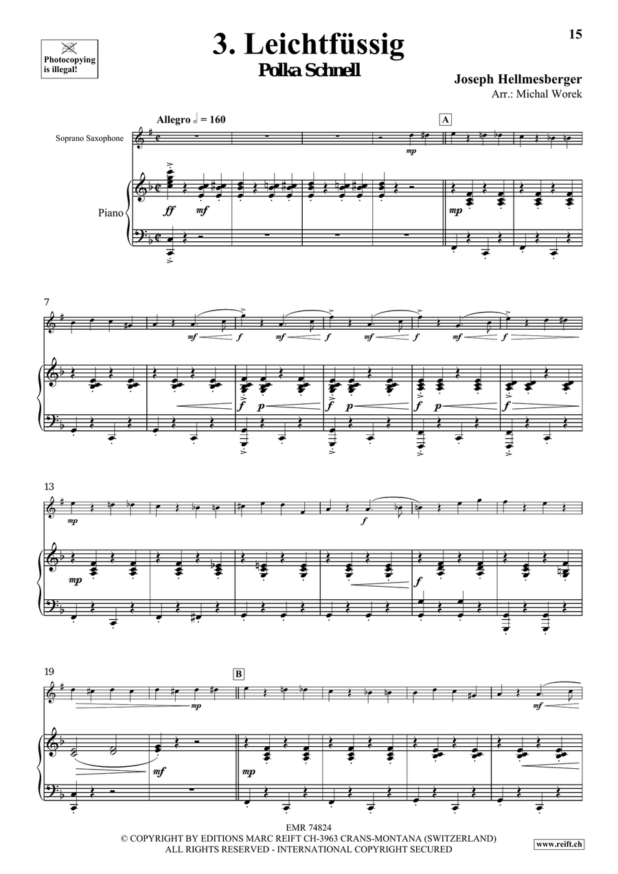 The Charm Of Vienna Volume 2 Soprano Saxophone scores gallery preview page 8