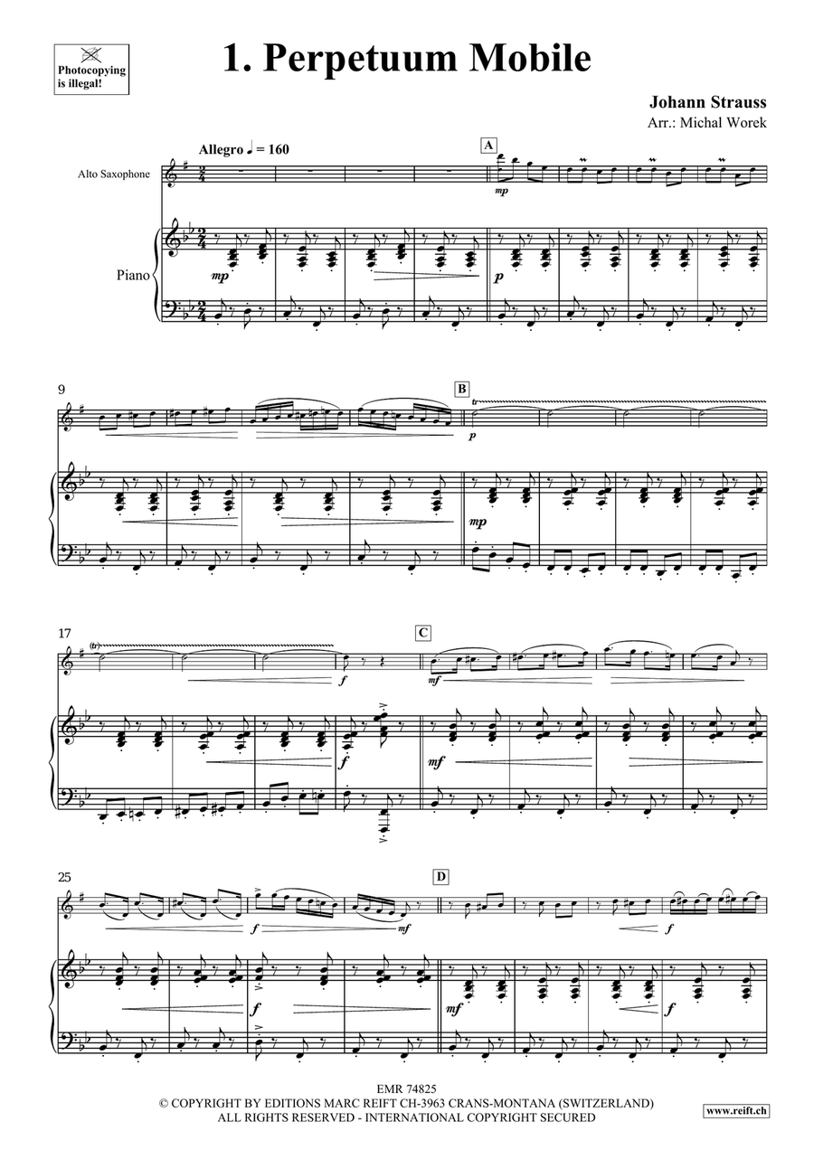 The Charm Of Vienna Volume 2 Alto Saxophone scores gallery preview page 4