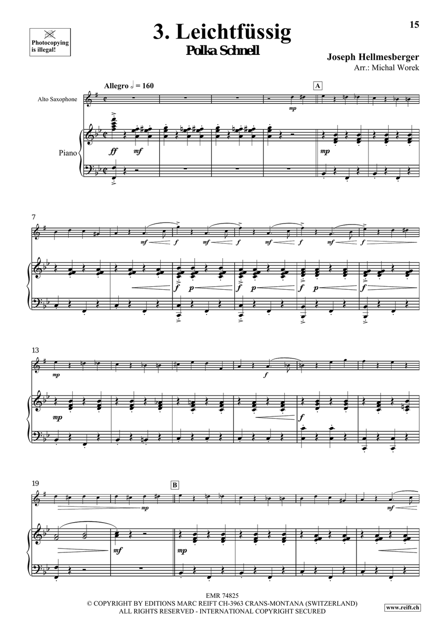 The Charm Of Vienna Volume 2 Alto Saxophone scores gallery preview page 8
