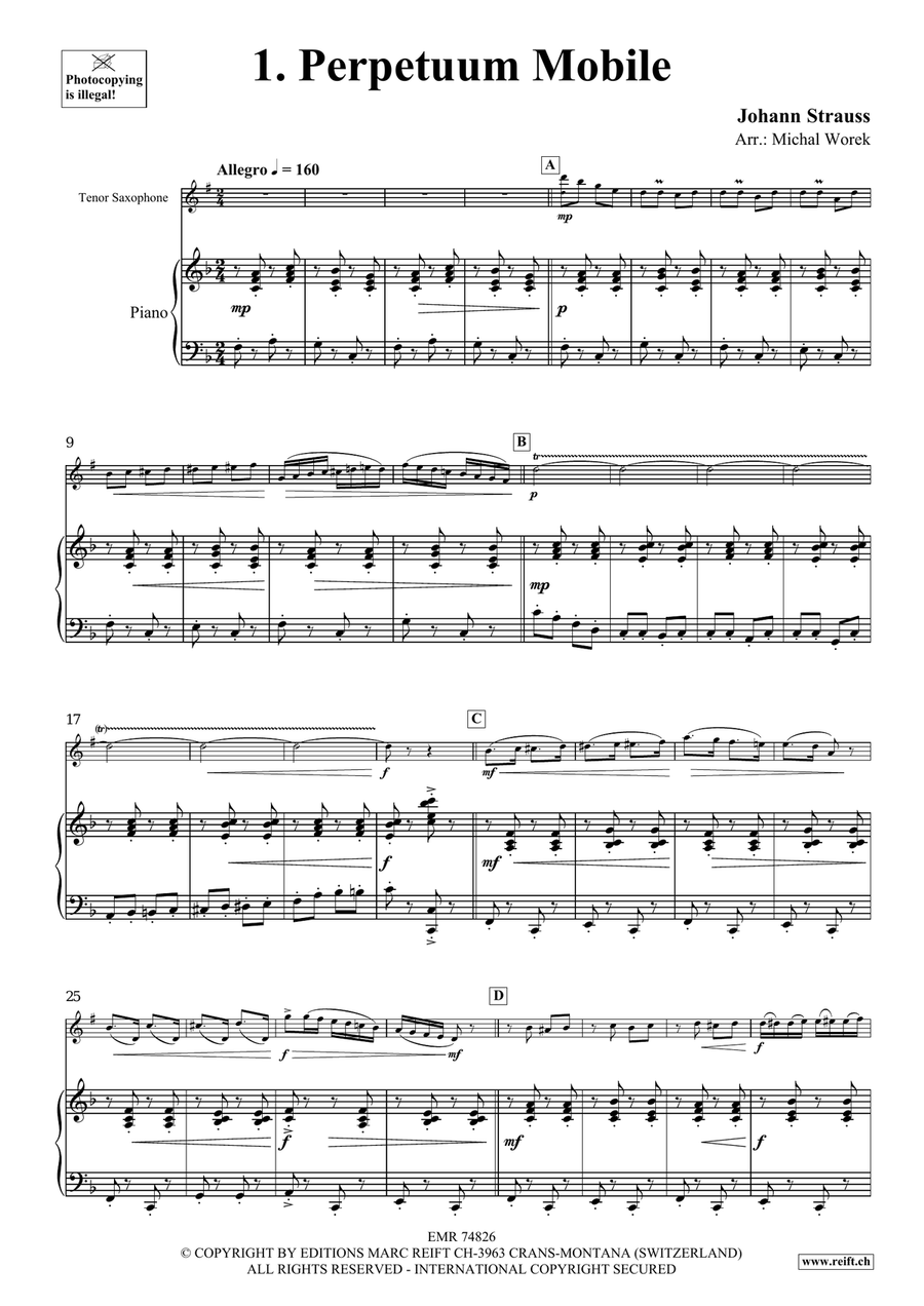 The Charm Of Vienna Volume 2 Tenor Saxophone scores gallery preview page 4
